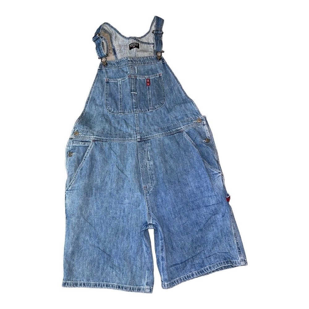 Vintage Ralph Lauren Polo Jean CO. Shortall Denim Jean Overalls Adult